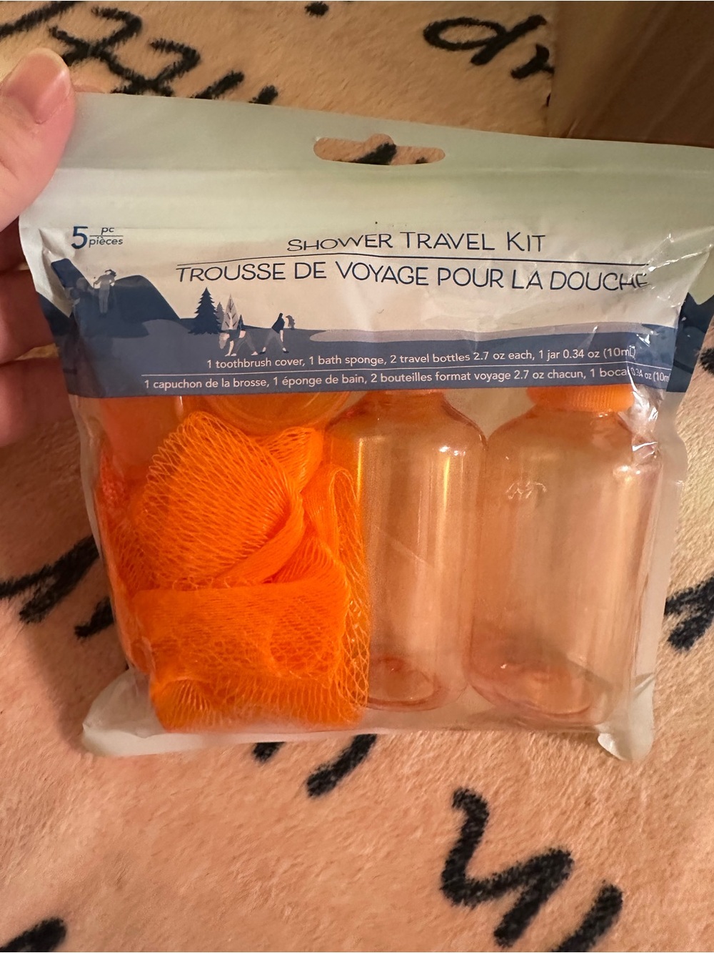 Shower Travel Kit - Orange
